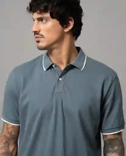 Camiseta Polo Iconica Azul Espejismo Oscuro T XL 34916 Rifle