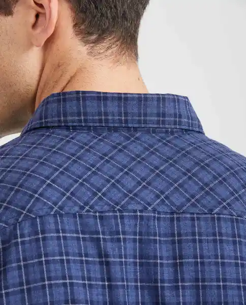 Camiseta Plaid Azul Dark Ultra Oscuro T. M Chevignon