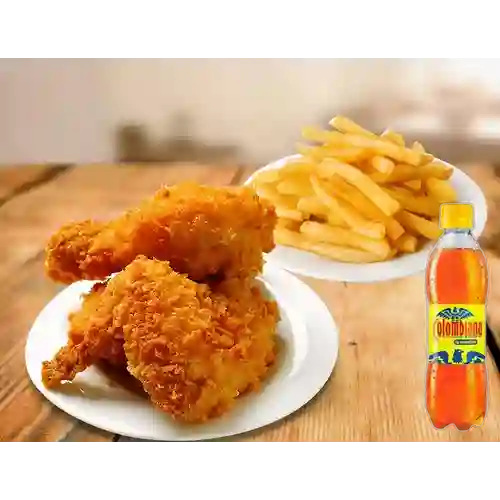 Combo 1/4 Pollo Broaster + Colombiana 400 ml