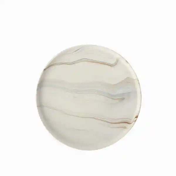 Set Plato Principal Mármol Cuarcita 26 cm Ambiente Gourmet