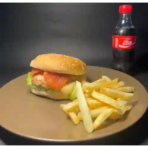 Combo Hamburguesa Sencilla+papas+gaseosa