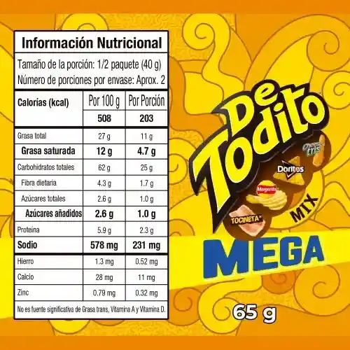 Detodito Snack Mixto Mega