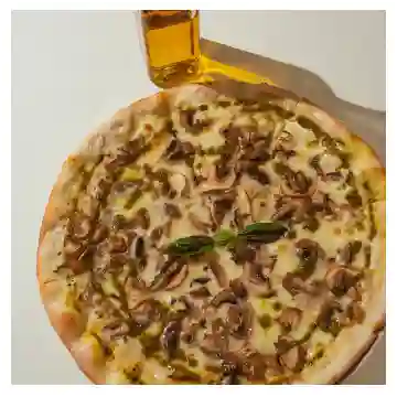 Pizza Pesto y Champiñones