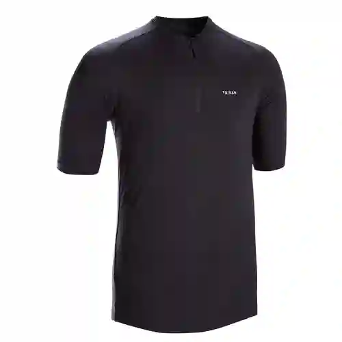 Triban Jersey Ciclismo Manga Corta Hombre Negro Essentiel M