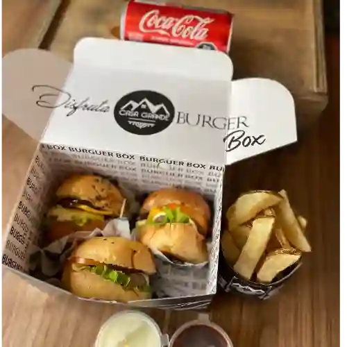 Caja de minihamburguesas x3