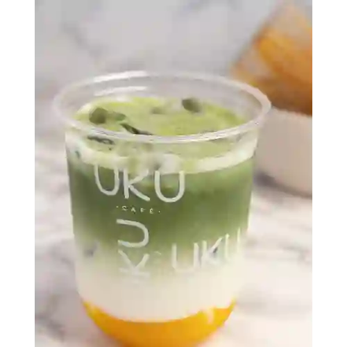 Matcha Mango Latte 16 Onz