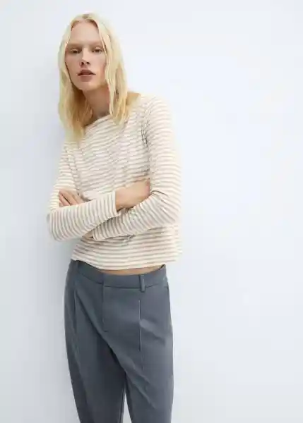 Camiseta Saco Arena Talla S Mujer Mango