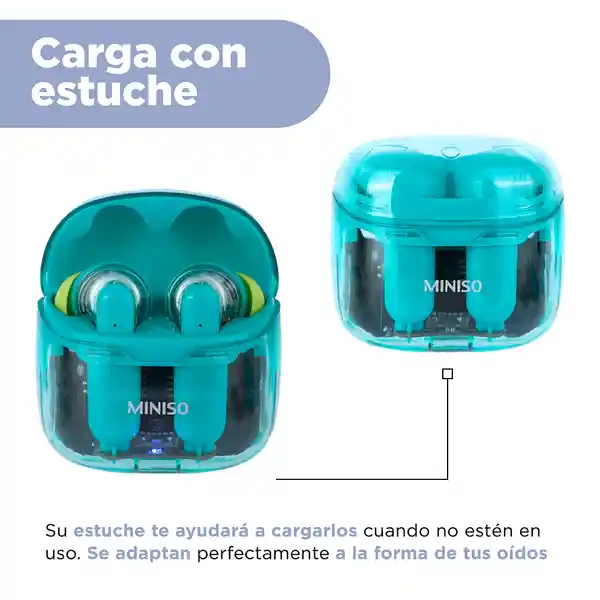 Audífonos Cian Serie Modelo S200 Miniso