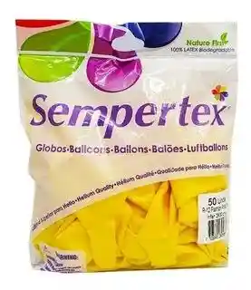 Globos R12 Fashion Amarillo Paquete X 10 Sempertex