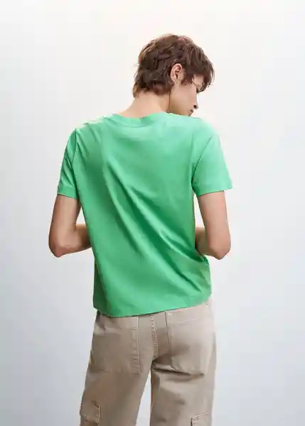 Camiseta Psgrue Verde Talla S Mujer Mango