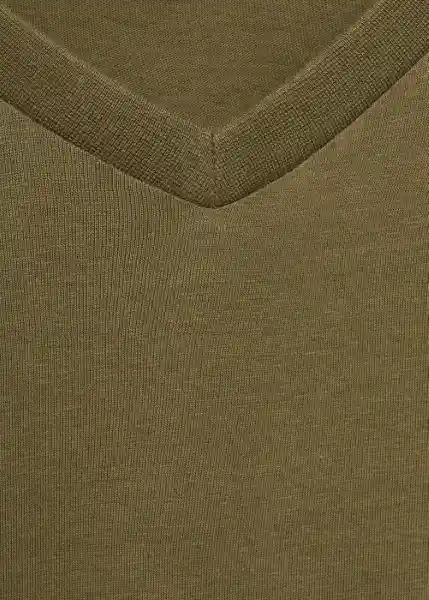 Camiseta Chelsea Oliva Talla M Hombre Mango