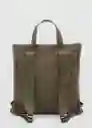 Mochila Totepack Khaki Talla 99 Hombre Mango