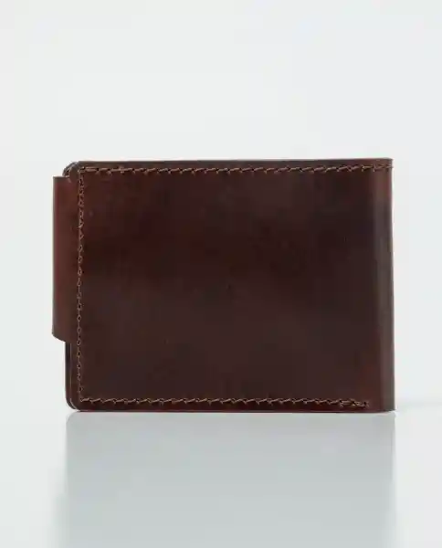 Billetera Snap Leather Goods Café Castaño Oscuro Chevignon