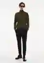 Buzo Jersey Willyt Khaki Talla M Hombre Mango