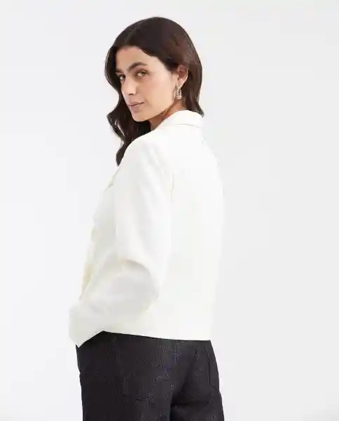 Blazer Texture Crudo Marfil Claro Talla M Chevignon
