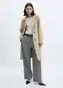 Gabardina Trench Classic Beige Talla XL Mujer Mango