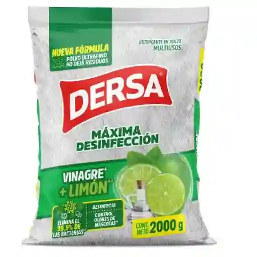 Dersa Detergente Polvo Multiusos Vinagre Limón