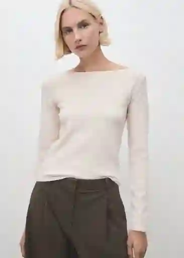 Saco Jersey Seeds Crudo Talla M Mujer Mango