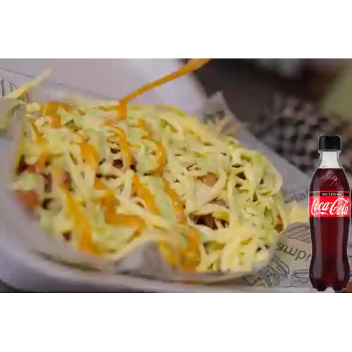 Combo Salchipapas Especial +cocacola S/az 400ml