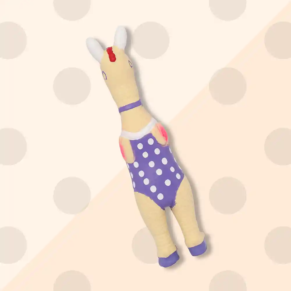 Miniso Juguete de Látex Para Mascota Bikini Chicken