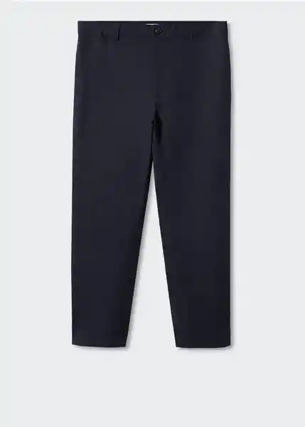 Pantalón Capri Navy Talla 40 Hombre Mango