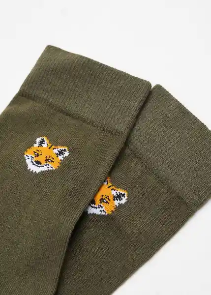 Calcetines Fox Khaki Talla 42 Hombre Mango