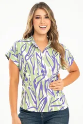 Camisa Siena Color Verde Olivo Talla M Ragged