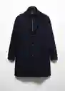Abrigo Uriel Navy Talla XL Hombre Mango