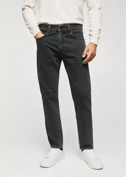 Pantalón Jean Ben Tejano Negro Talla 44 47000781_Tn Hombre Mango