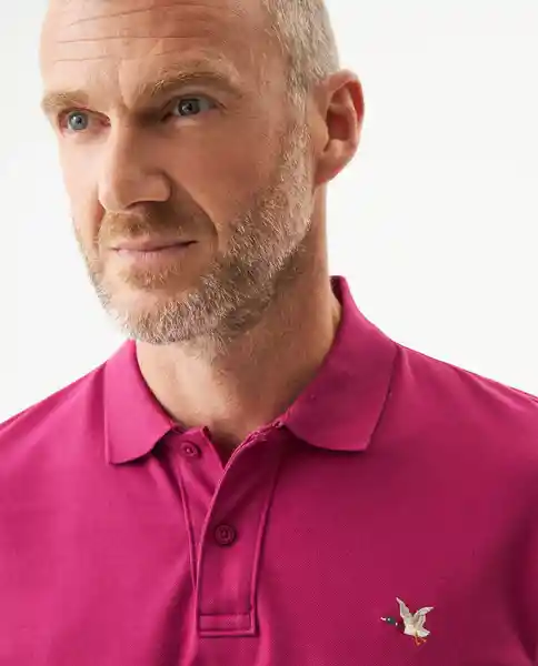 Camiseta Polo Muscle Masculino Morado Talla L 192432 Chevignon