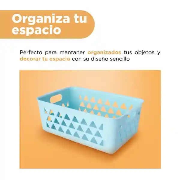 Cesta de Almacenamiento Pequeña Azul Miniso