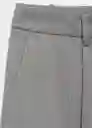 Pantalón Roro Gris Claro Vigore Talla 38 Mujer Mango