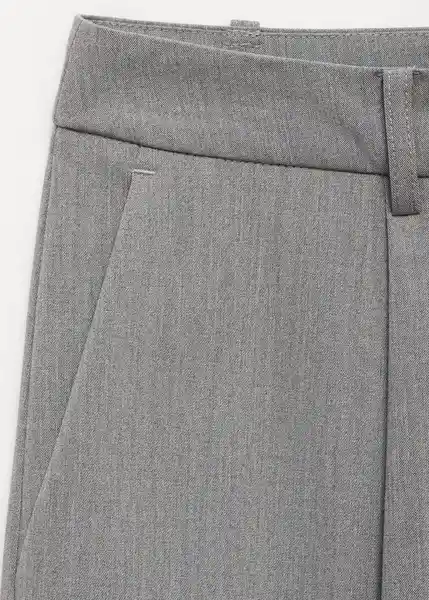 Pantalón Roro Gris Claro Vigore Talla 38 Mujer Mango