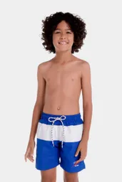 Pantaloneta Peacoat Block Jet 15 Junior Masculino T. 12 Speedo