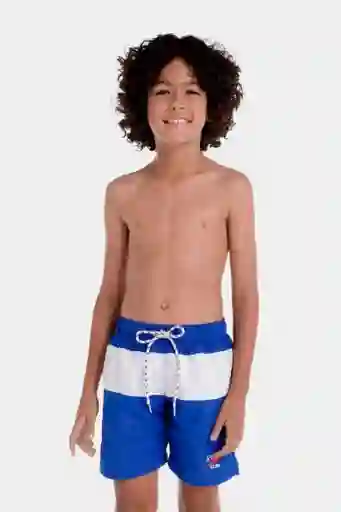 Pantaloneta Peacoat Block Jet 15 Junior Masculino T. 12 Speedo