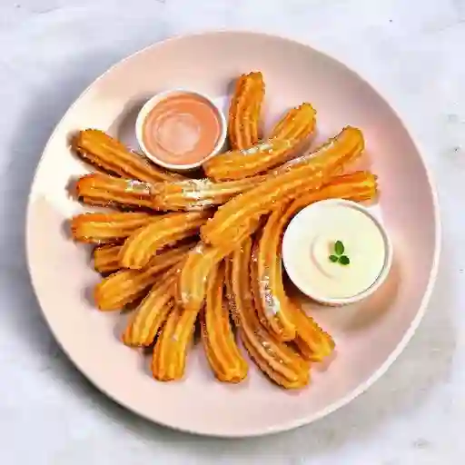 12 churros + 2 salsas
