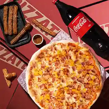 Pizza + Bebida + Churros!