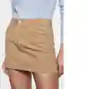 Falda Pana Beige Talla S Mujer Mango