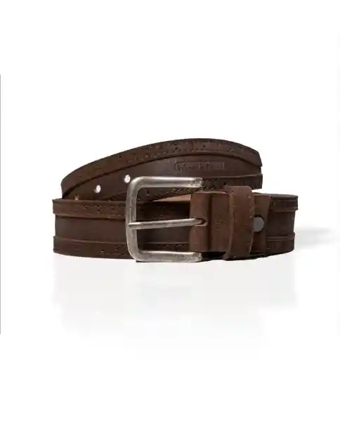 Correa Brogue Masculino Café Amargo Ultraoscuro T. 34 Chevignon