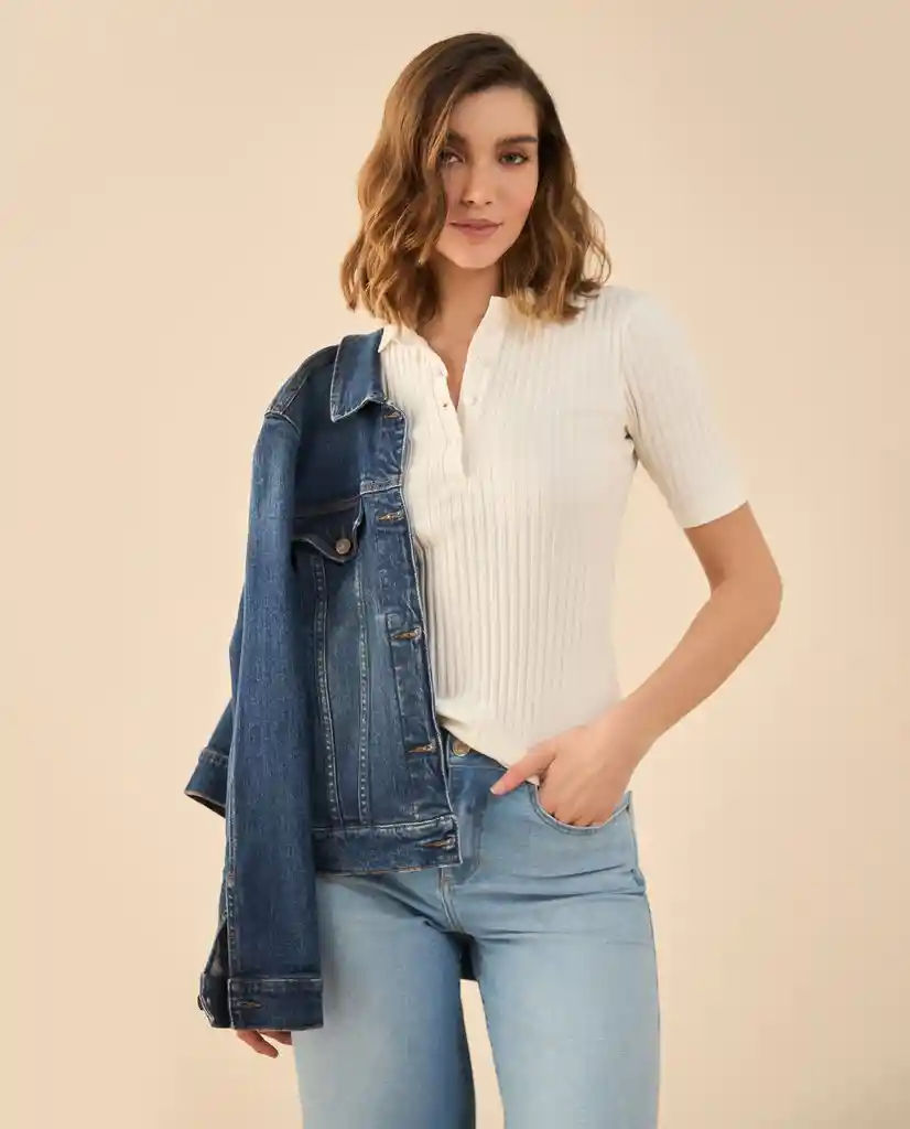 Camiseta Blanco Celaje Claro Talla S 602G020 Esprit
