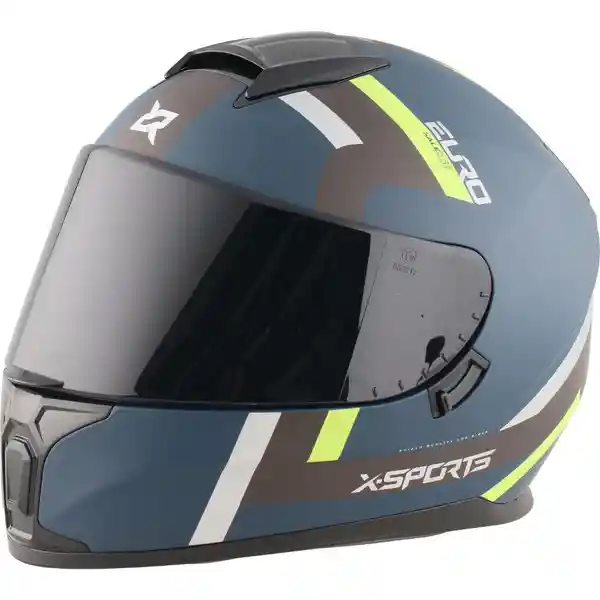 X-Sports Helmets Casco Moto Euro Azul Talla XL