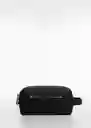 Bolso Toiletxs Negro Talla 99 Hombre Mango