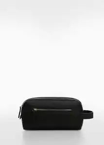 Bolso Toiletxs Negro Talla 99 Hombre Mango