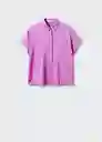 Camisa Sason Rosa Talla S Mujer Mango