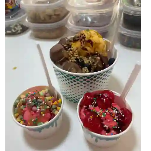 Helado con Topping 2 Helados 2 Topping