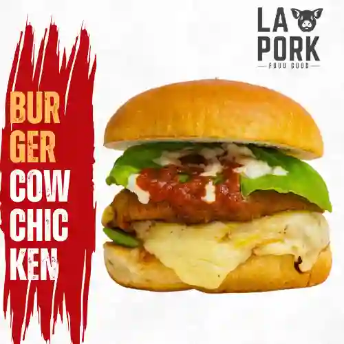 combo burger cow chicken