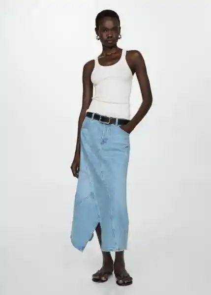 Top Riri Off White Talla XS Mujer Mango