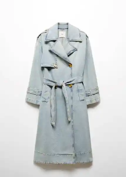 Gabardina Trench Marina Tejano Medio Talla L Mujer Mango