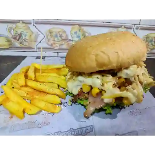 Combo Hamburguesa Colombiana