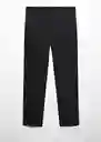 Pantalón Paulo Negro Talla 38 Hombre Mango